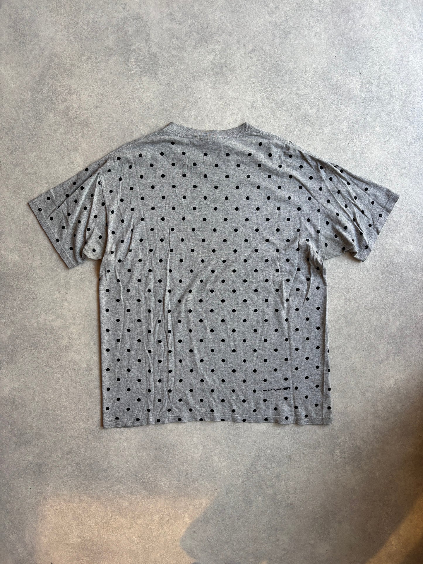 Supreme X CDG Polka Dot Box Logo T-shirt Grijs XL