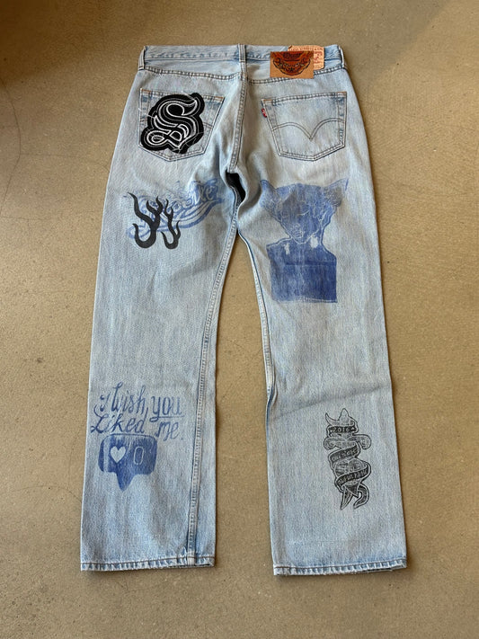 Atelier Reservé Reworked Light Denim Jeans W33