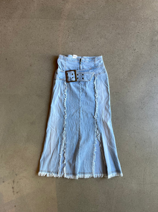 Y.O.U Belt Denim Skirt Size 34