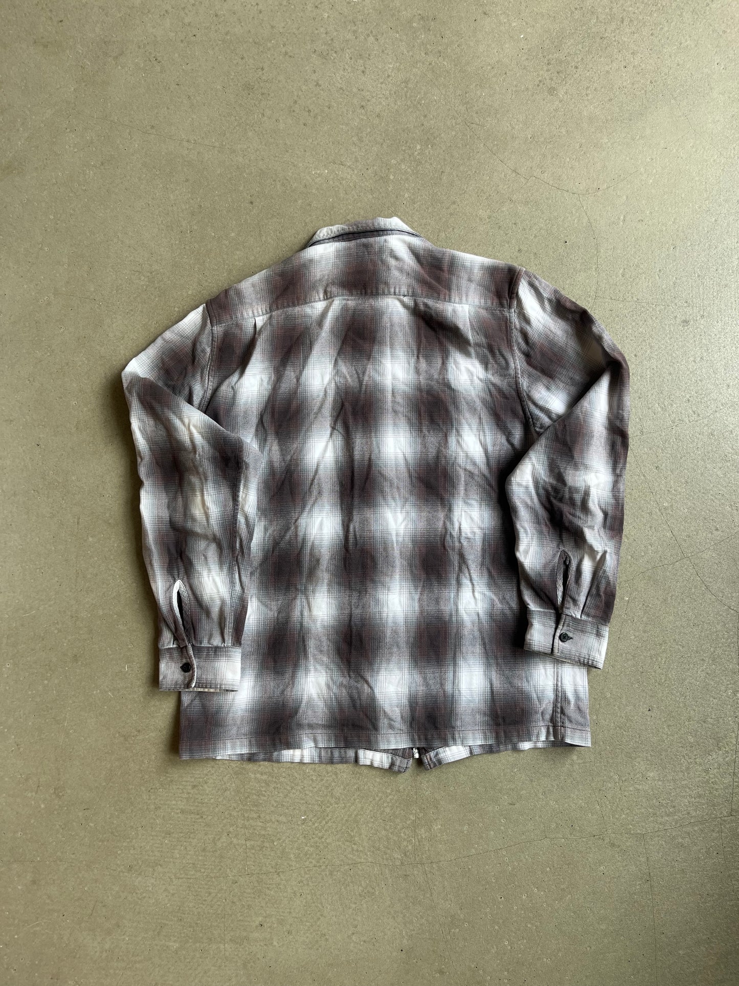 Supreme Shadow Plaid Shirt Brown Large