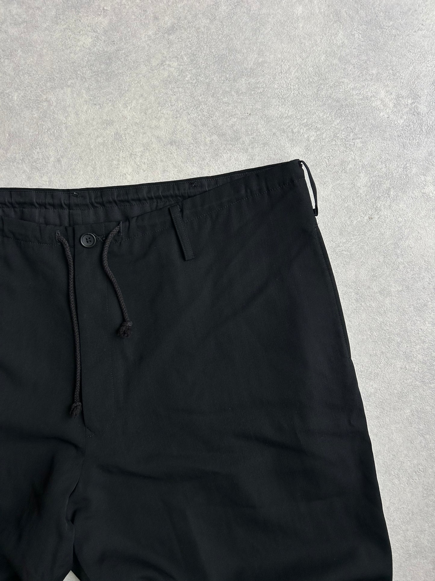 yohji yamamoto Pour Homme Lightweight Lana Wool Pants Black