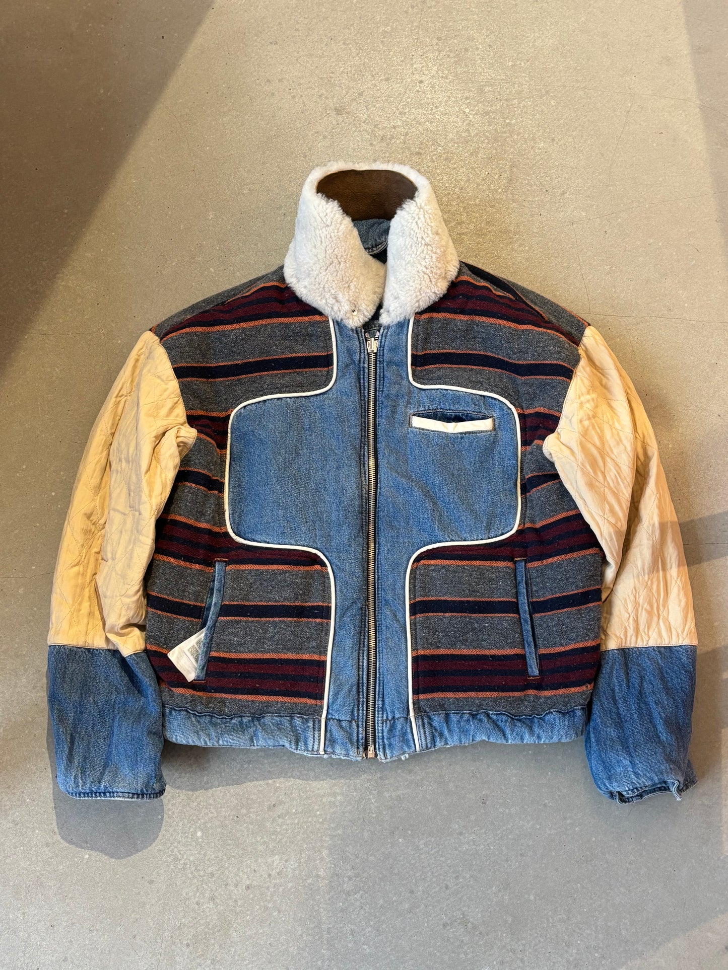 Diesel Denim Reversible Bomber Jacket M