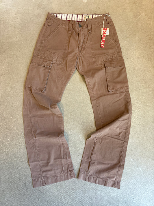 Replay Brown Cargo Pants 33