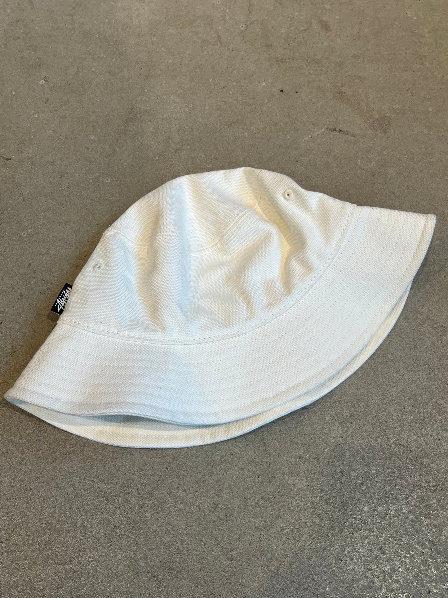 Comme des Garcons × Stussy Bucket Hat White L/XL