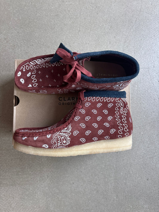 Clarks Wallabee Brown Paisley 42