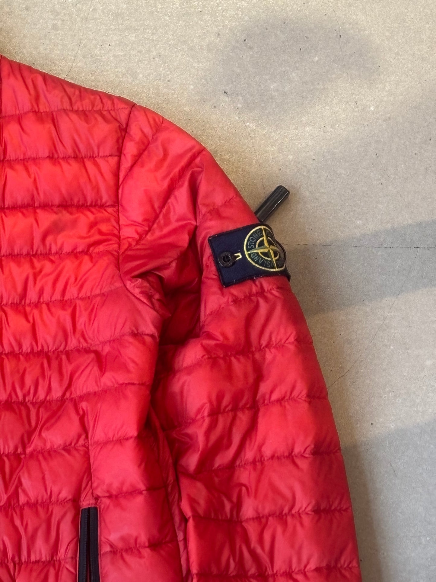 Stone Island Micro Rip Stop & Den/Down Red S