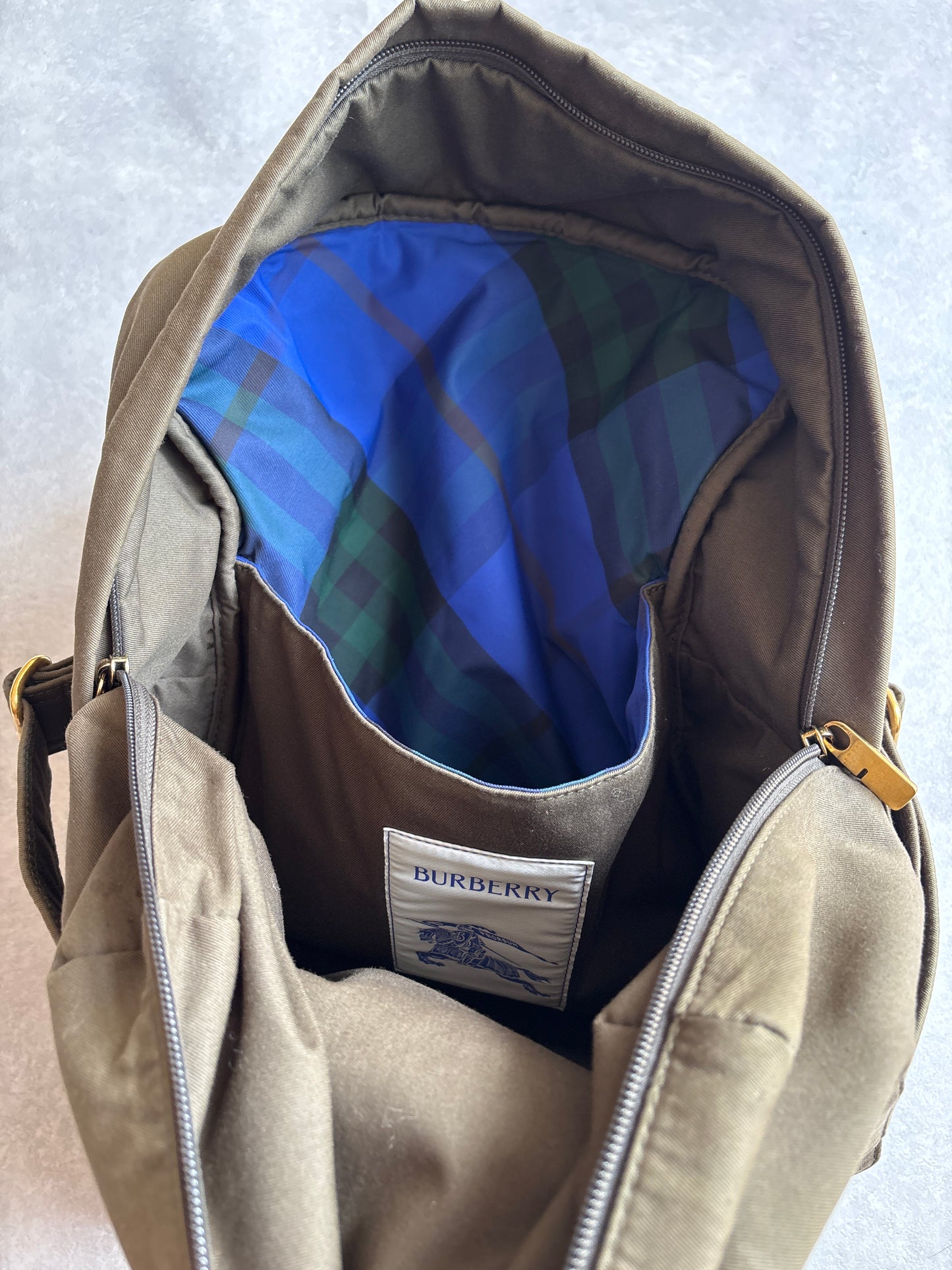 Burberry Olive Trench Backpack