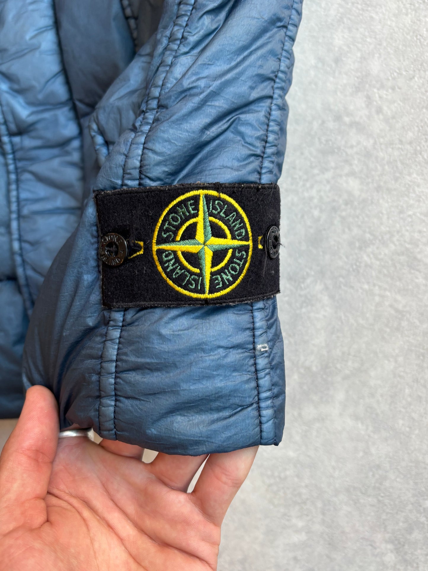Stone Island Garment Dyed Bodywarmer Crinkle Blue M