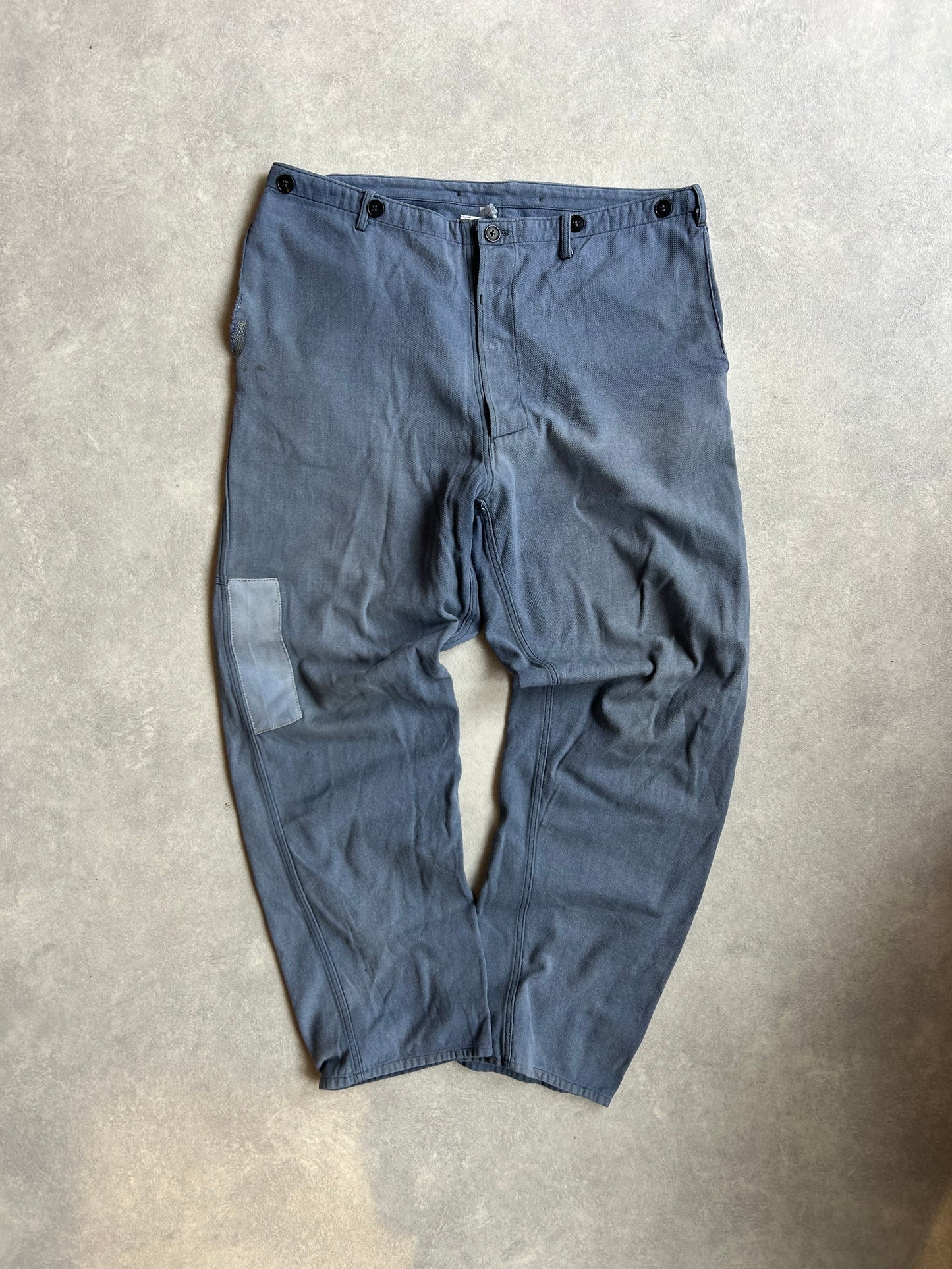 Kapital Patchwork Cotton Chino Blue 52