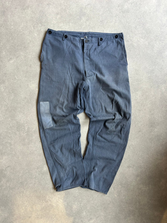 Kapital Patchwork Cotton Chino Blue 52