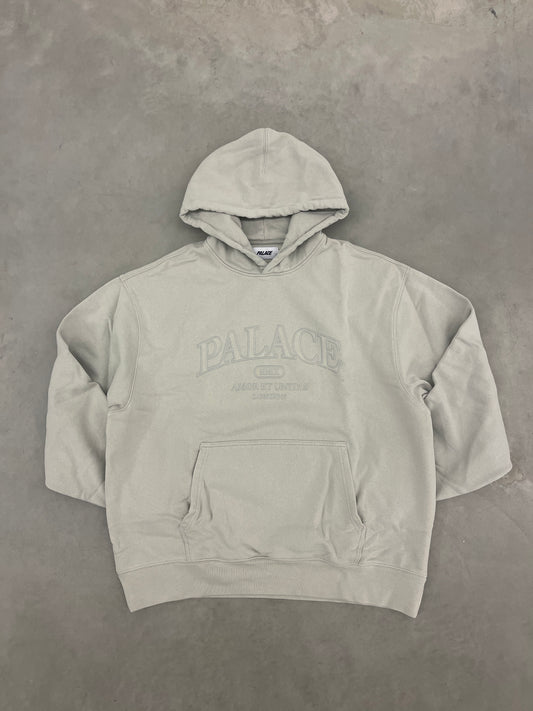 Palace Unitas Pigment Wash Hood Concrete Grey