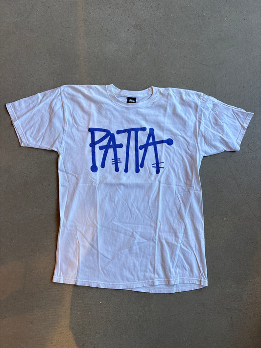 Stussy x Patta The crack Costs Money Tee White L