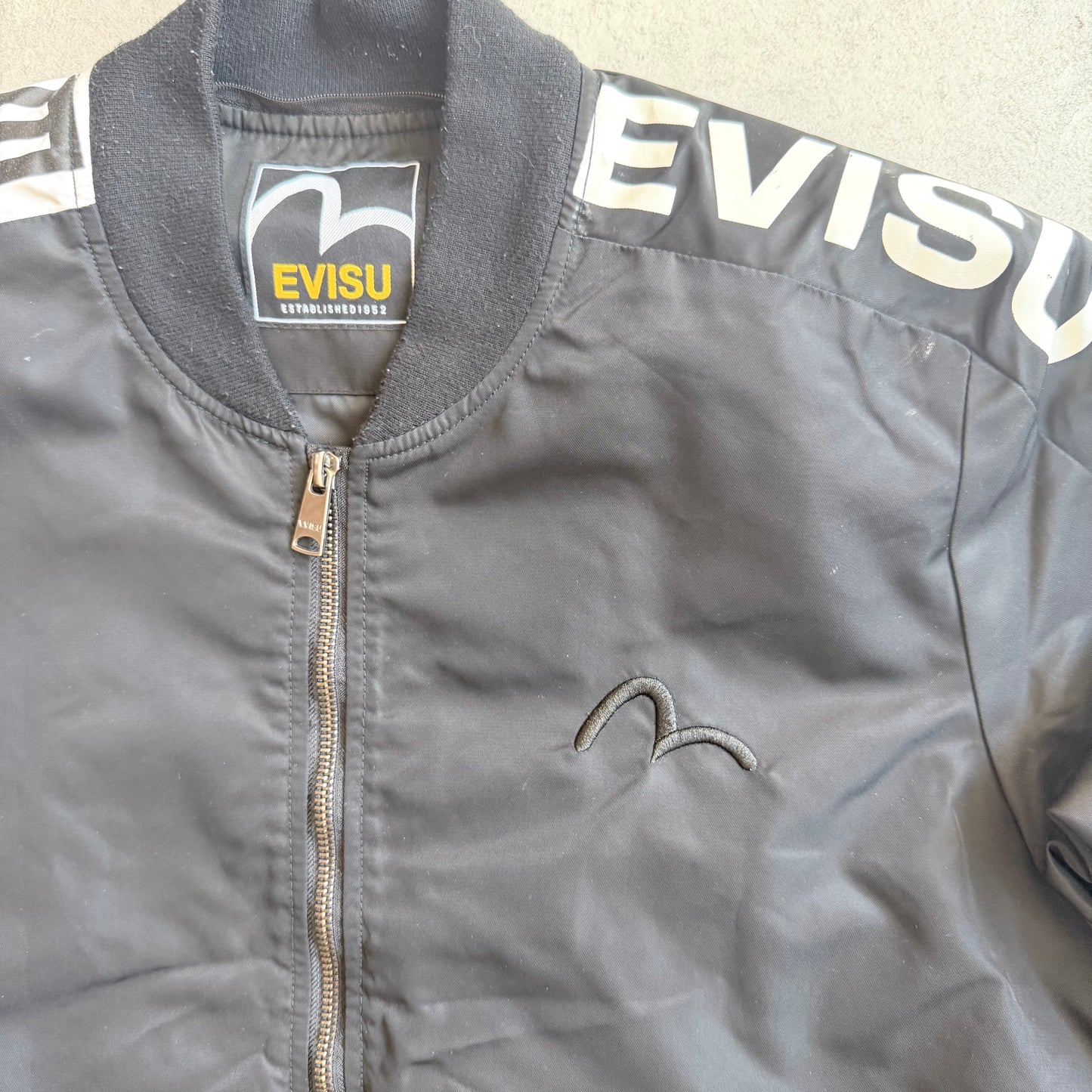 Evisu Logo Bomberjack Black M
