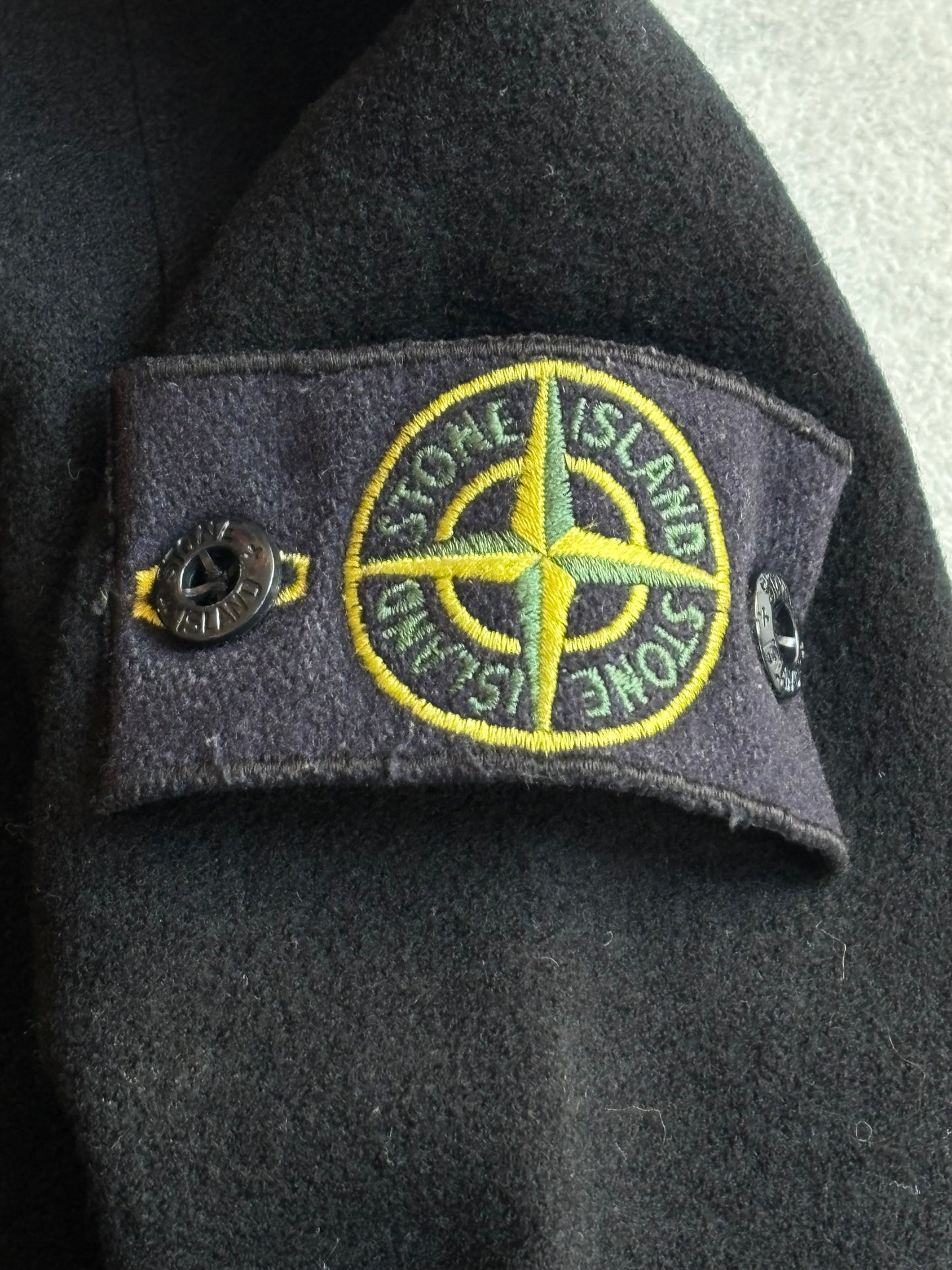 Stone Island Fleece Zip Black Small