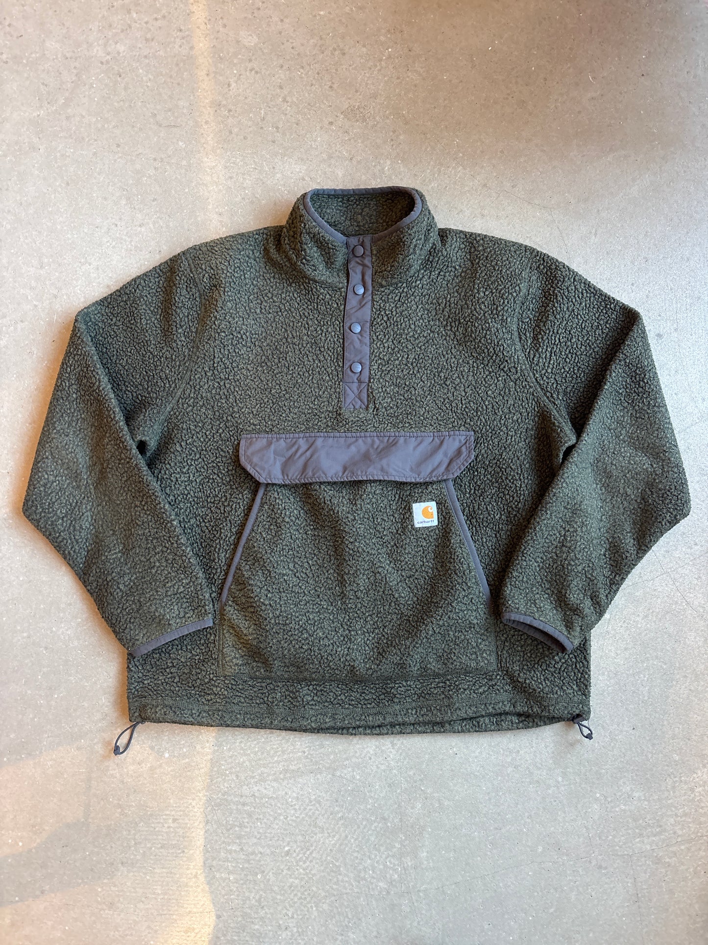 Carhartt Relaxed Fit Fleece Pullover Khaki L