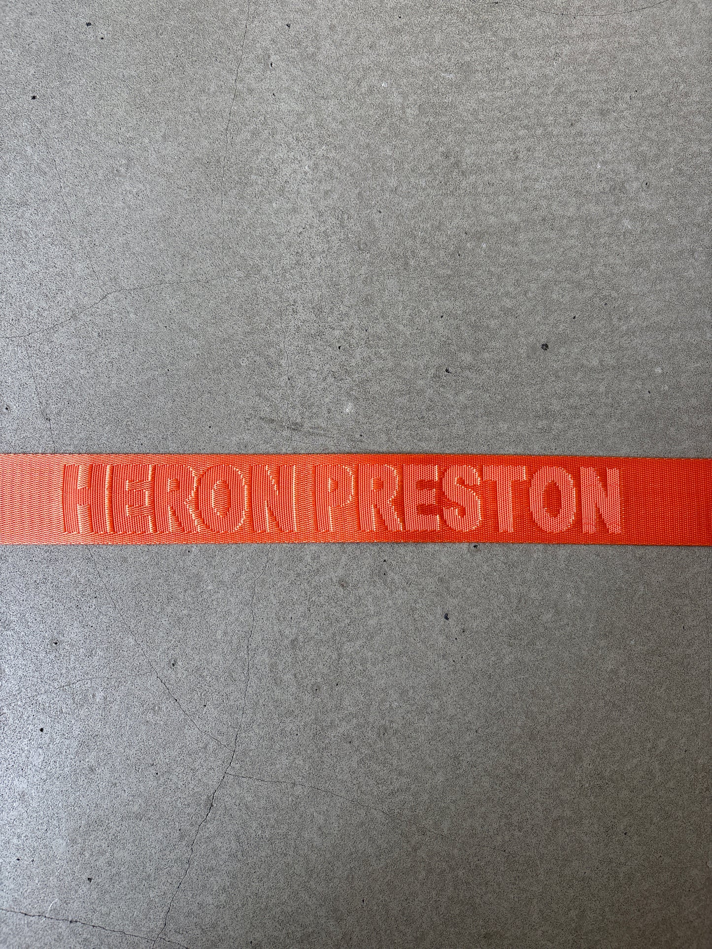 Heron Preston Jacquard Tape Belt Orange