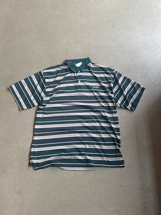 [BOOTLEG] Hugo Boss Sport Striped Polo Green XL