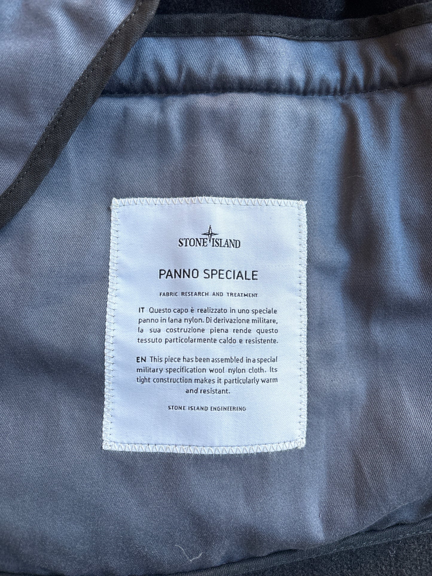 Stone Island Double Breasted Panno Speciale Jacket Black XL