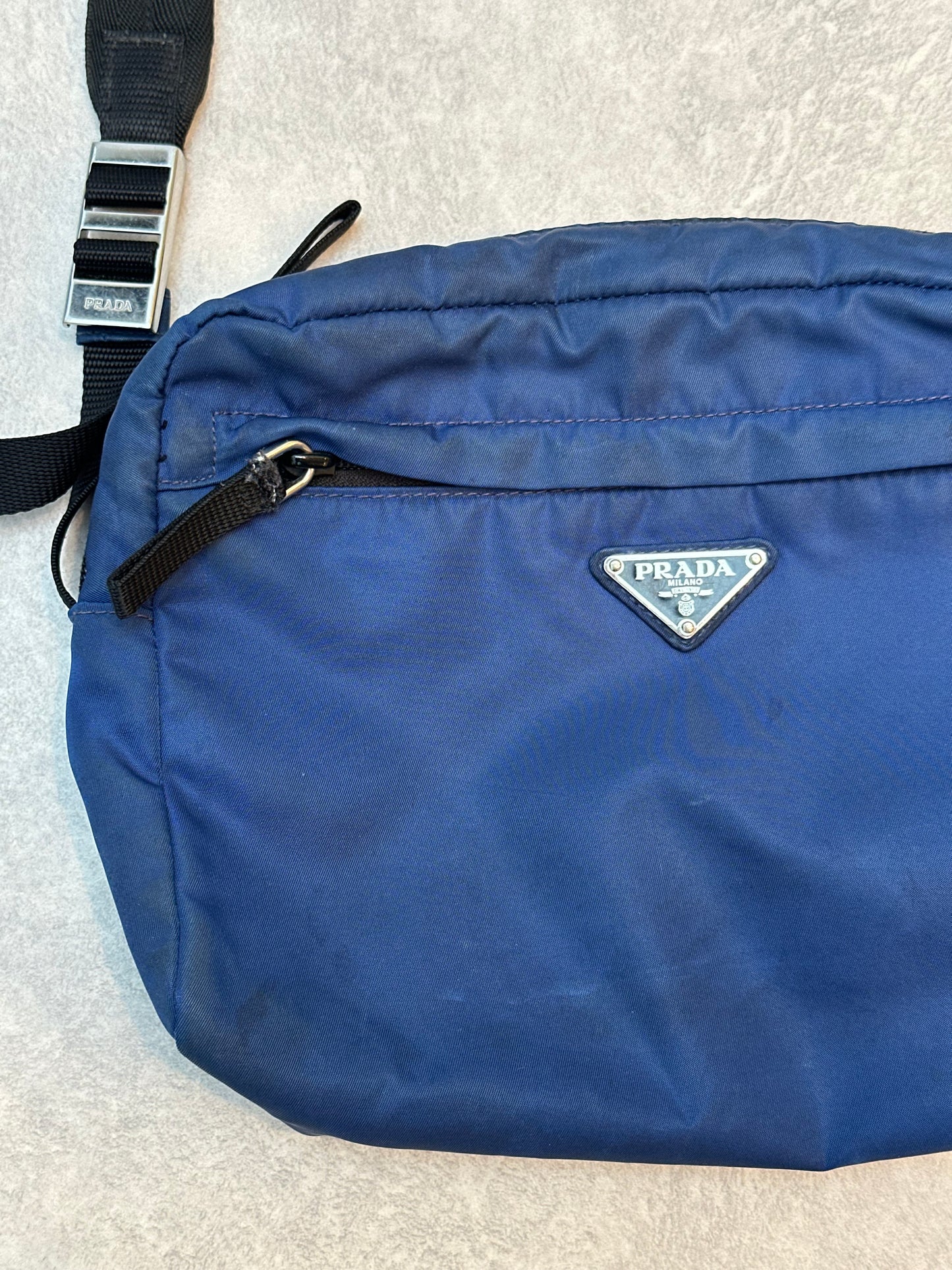 Prada Nylon Blue Crossbody Bag