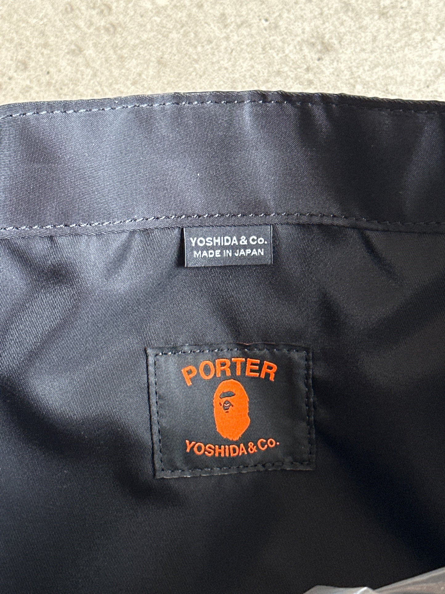 Bape x Porter Tote Back Black Camo