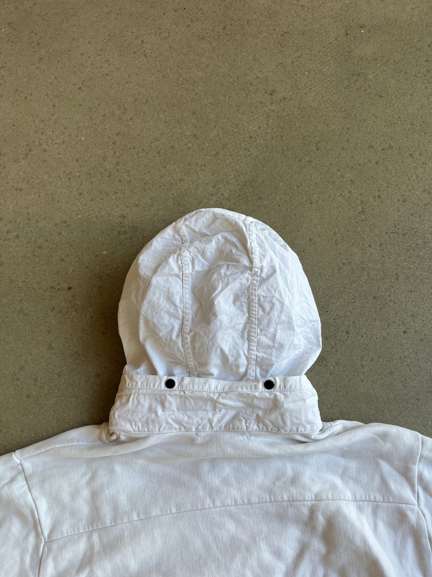Stone Island Half Zip Hoodie White