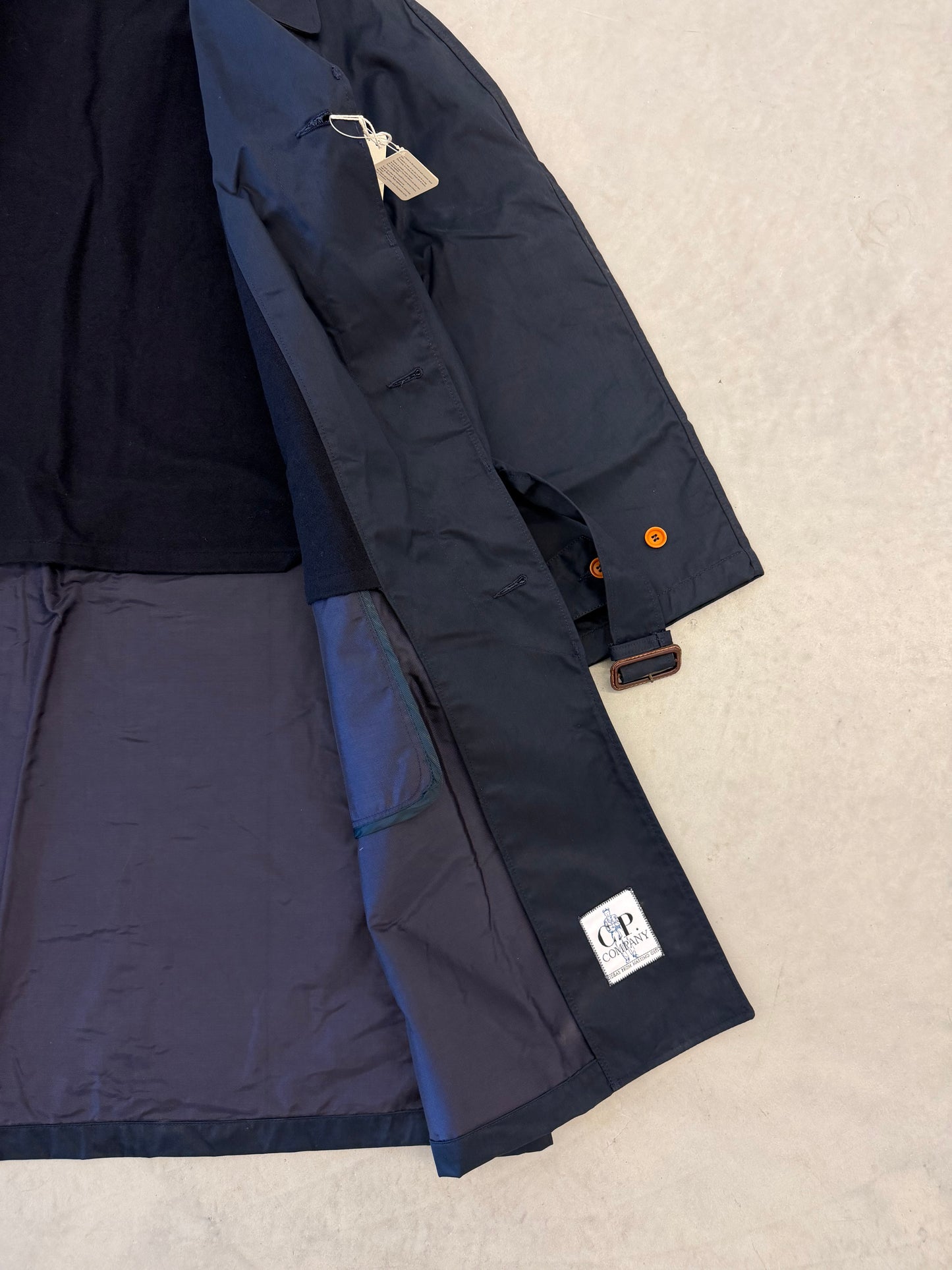 C.P. Company '90s Marineblauwe Trenchcoat 50