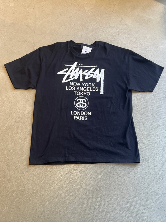 Stussy World Tour Tee Black XL