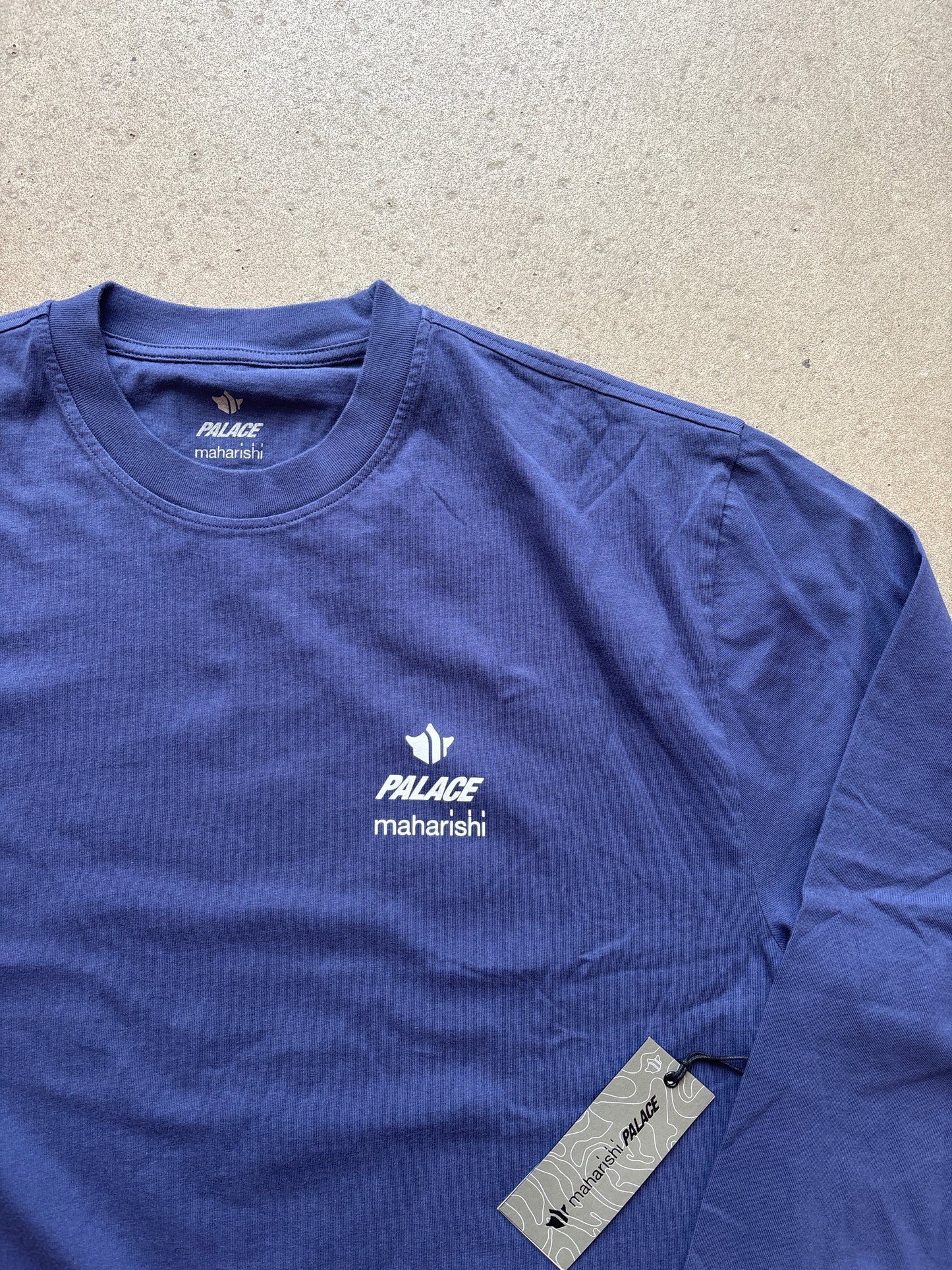 Palace X Maharishi Shaolin Longsleeve Blue Medium