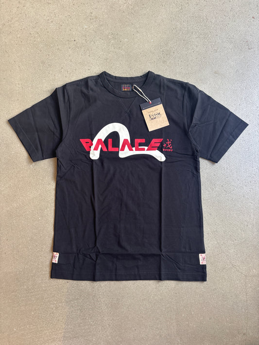 Palace x Evisu Logo T-Shirt Black
