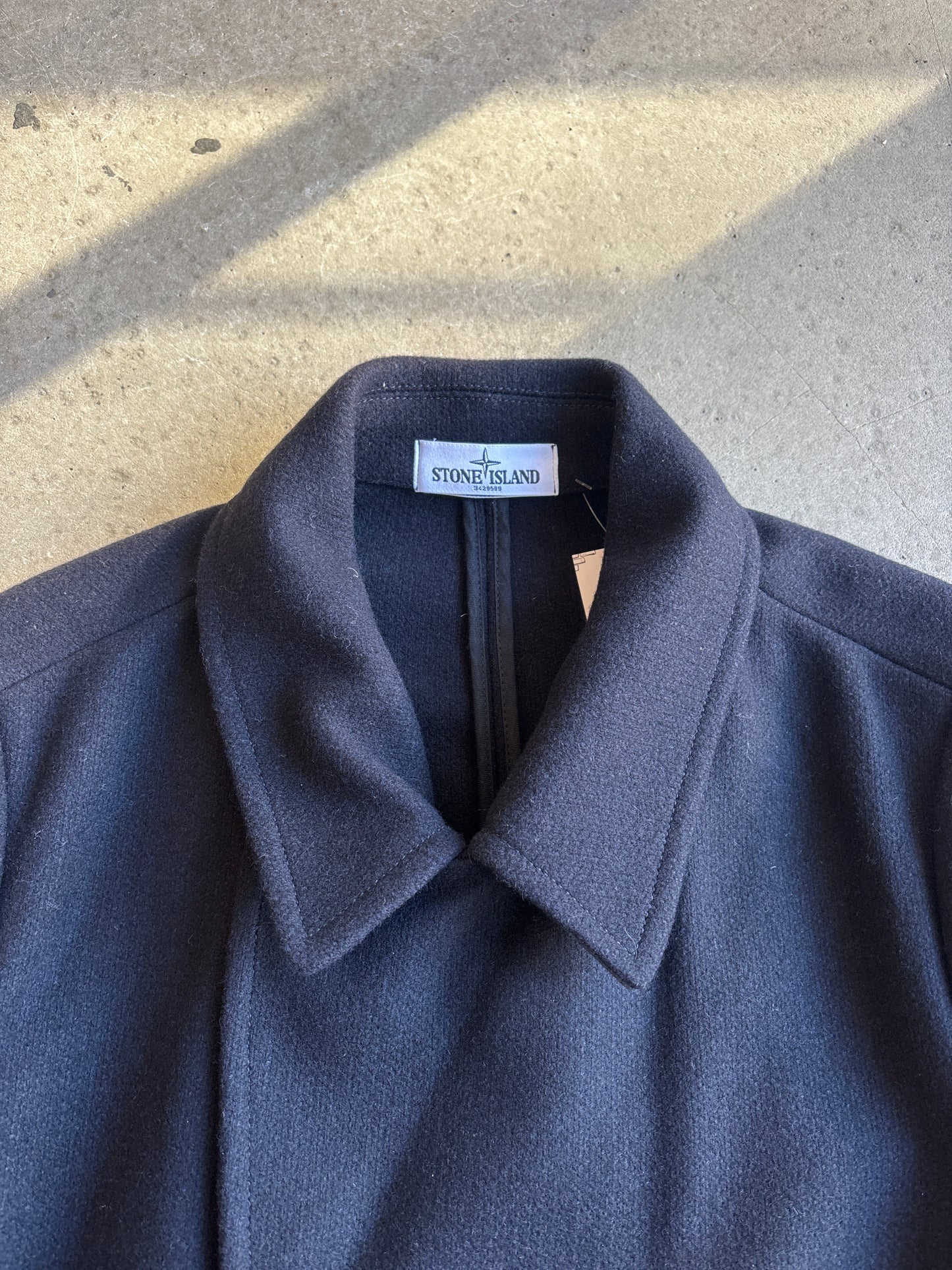 Stone Island Double Breasted Panno Speciale Jacket Black XL