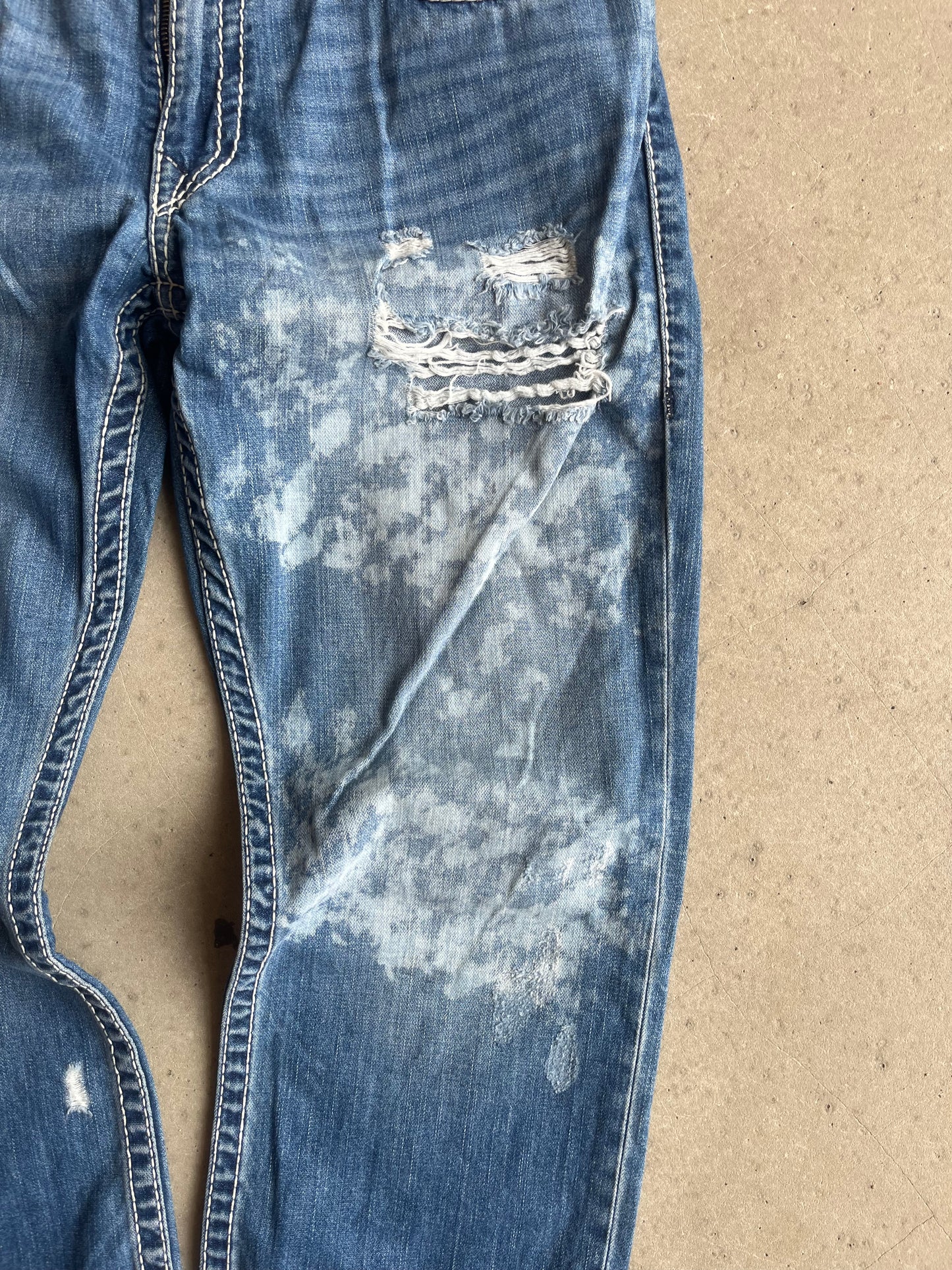 True Religion Slim Bleached Jeans 36