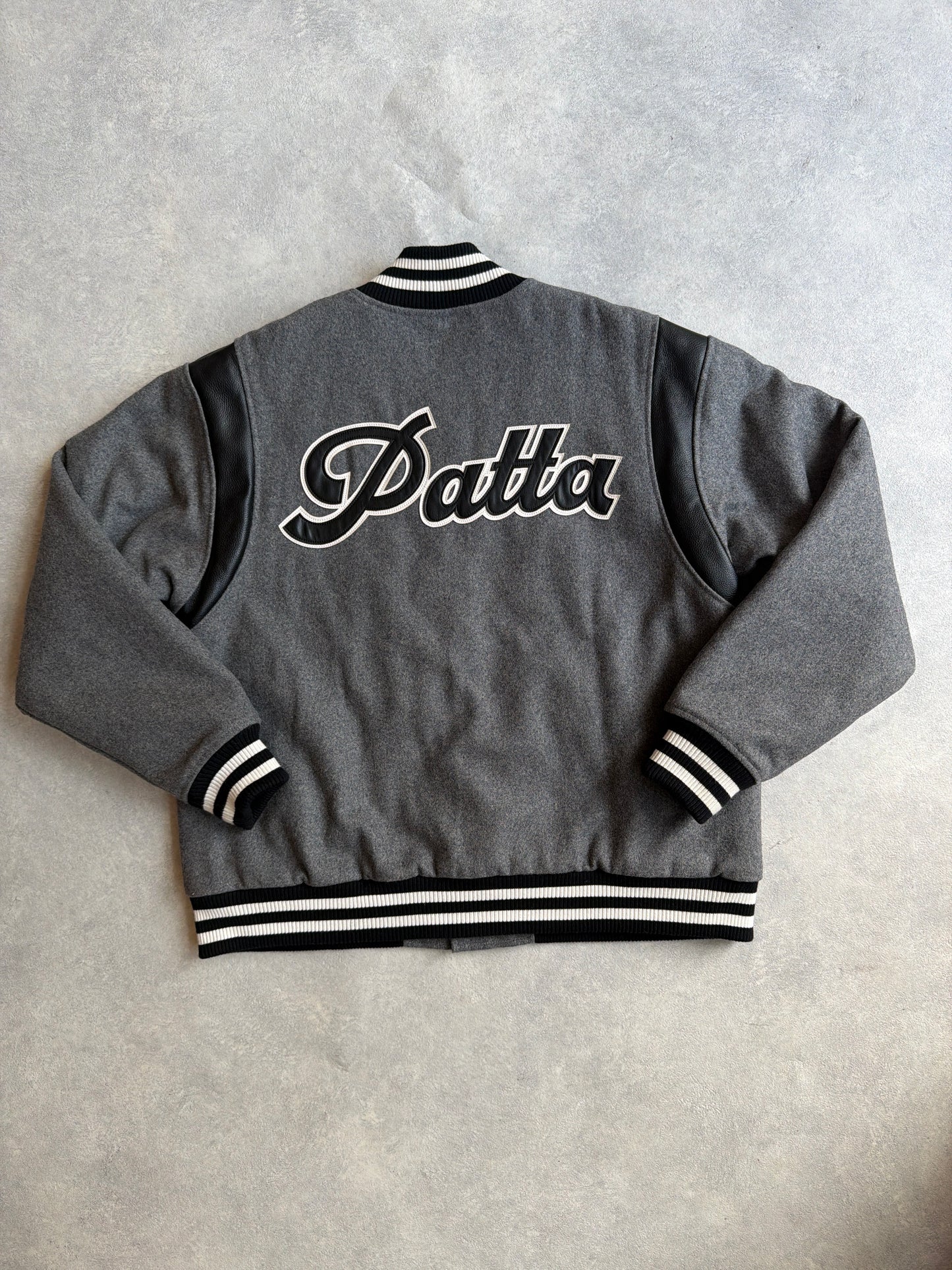 Patta Wool Sports Bomber Jacket grey M