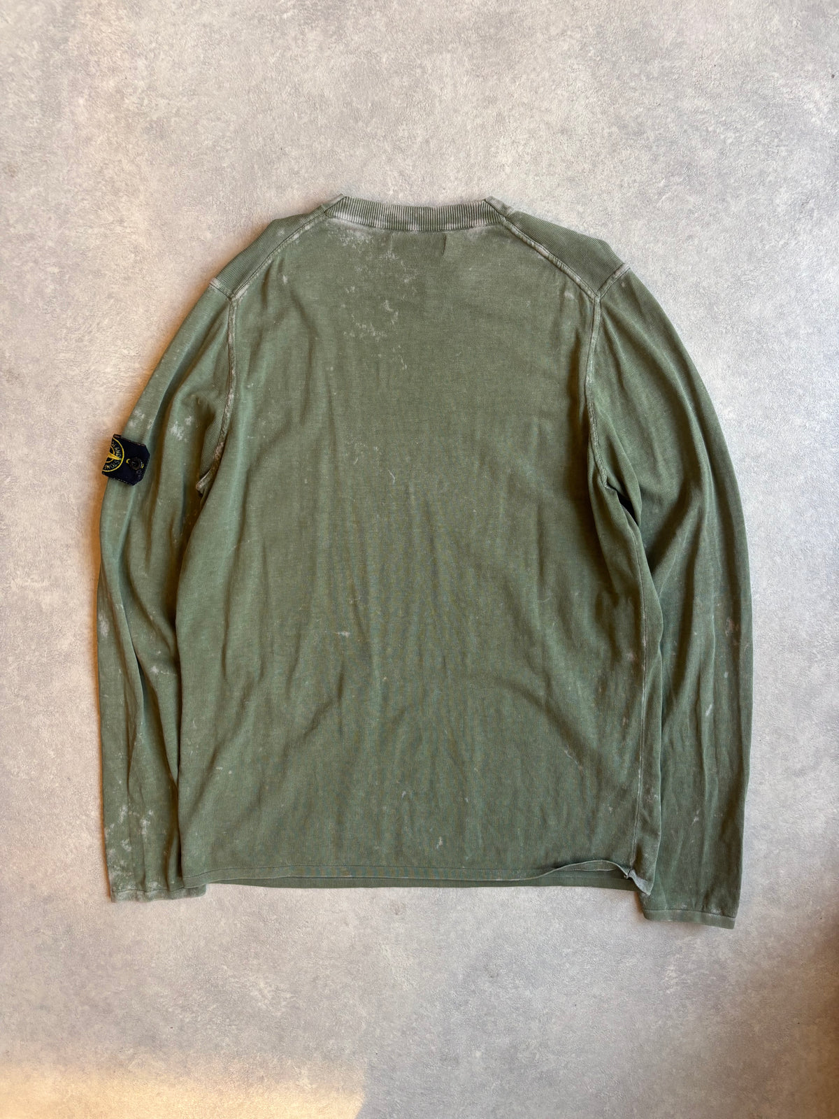 Stone Island Off-dye OVD/dust Sweater Army Green L