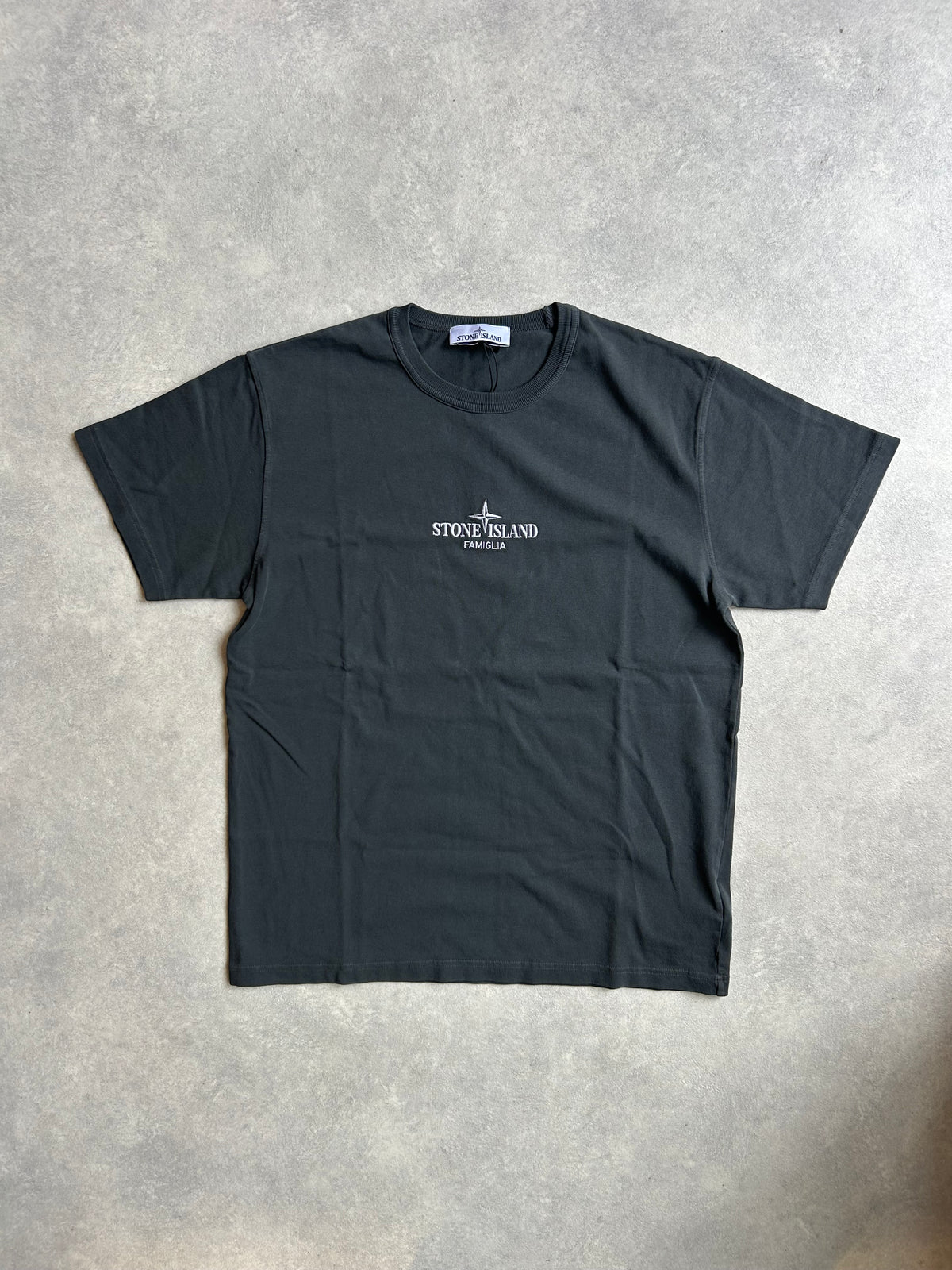 Stone Island Famiglia Heavyweight Tee Dark Grey XL