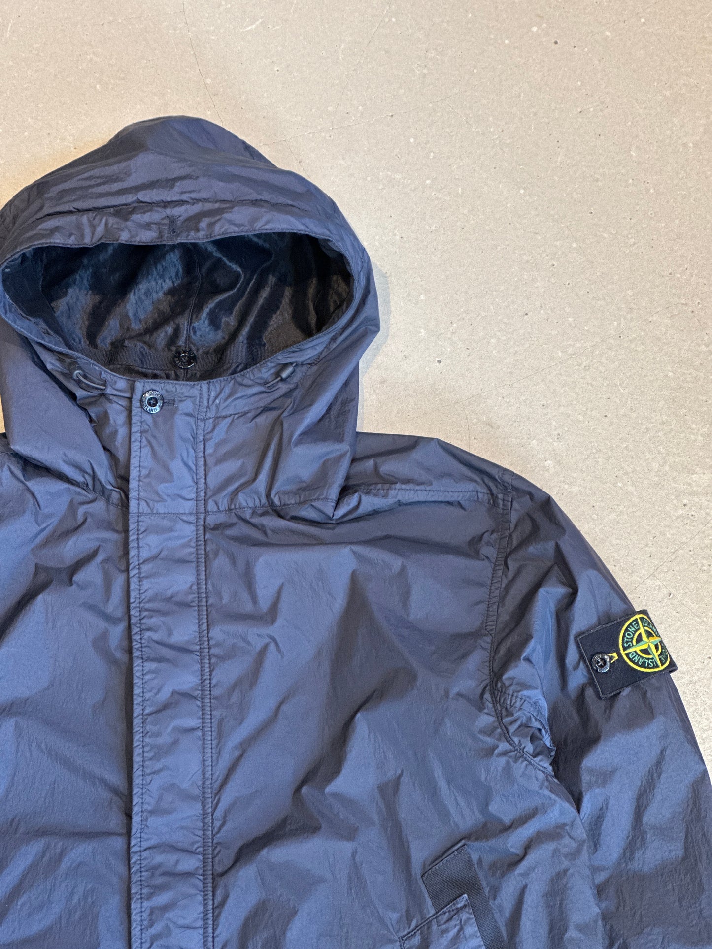 Stone Island Garment Dyed Crinkle Reps NY Size L Navy