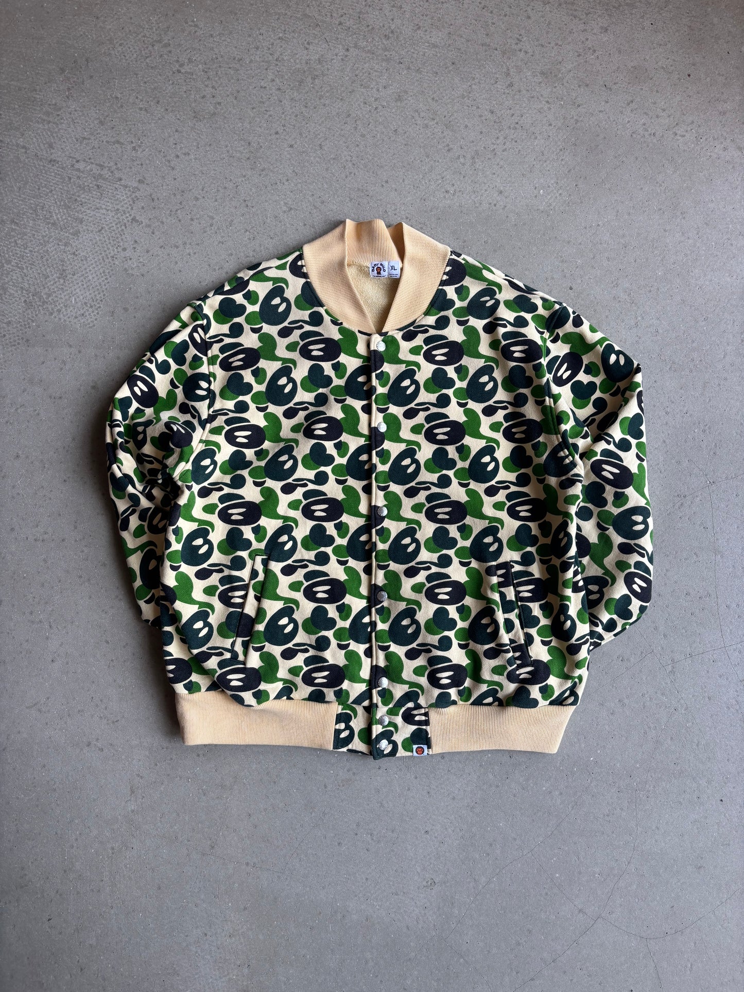 Baby Milo Camo Varsity Vest 'Made in Japan' By Bathing ape Size XL