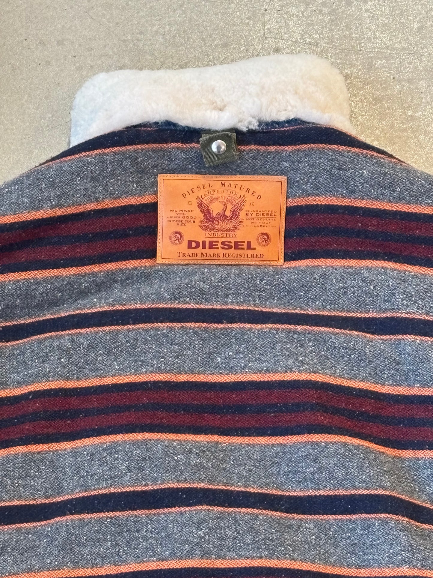 Diesel Denim Reversible Bomber Jacket M