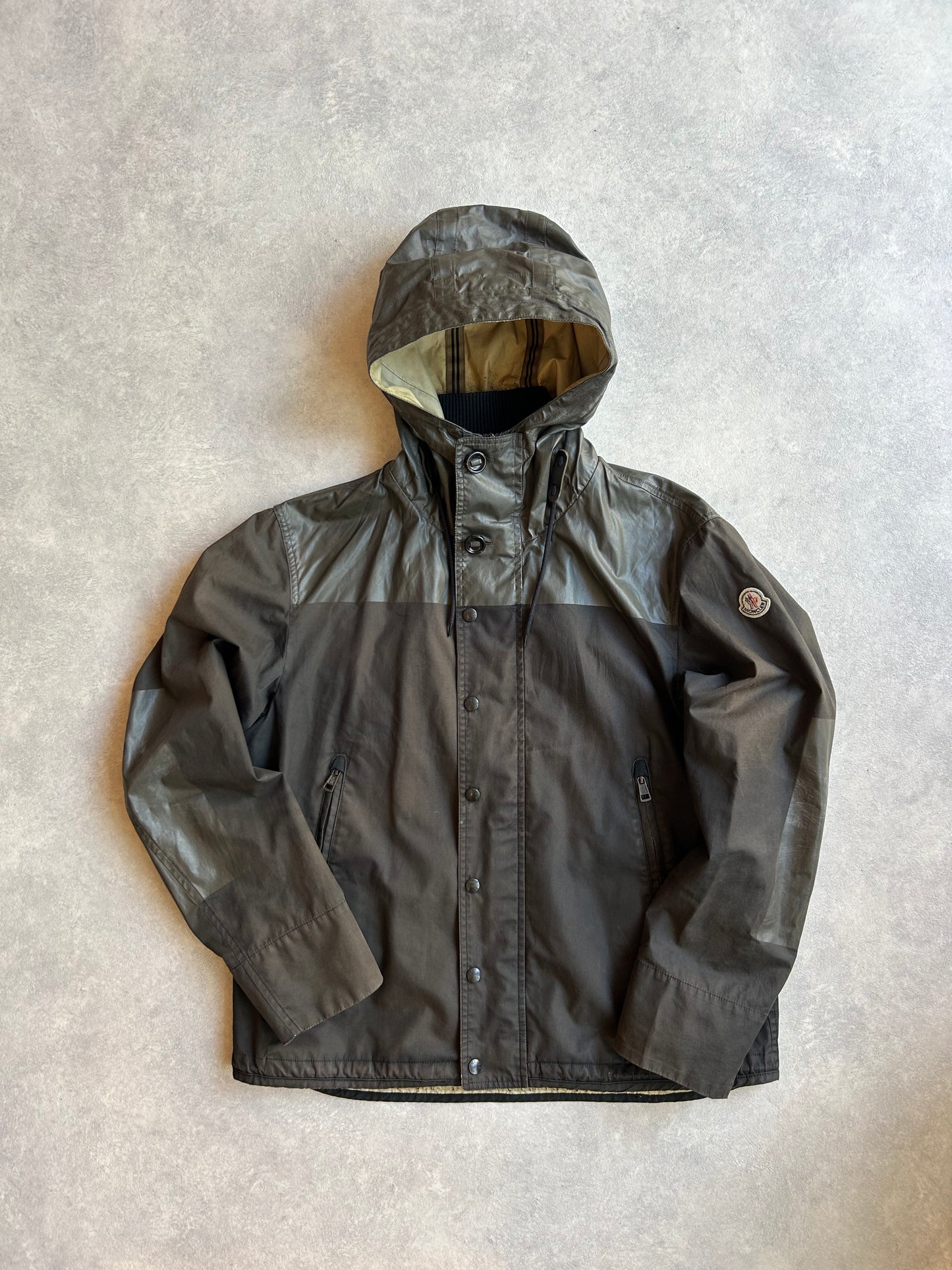 Moncler Vintage Kona Jacket Wax Coat Hood 3