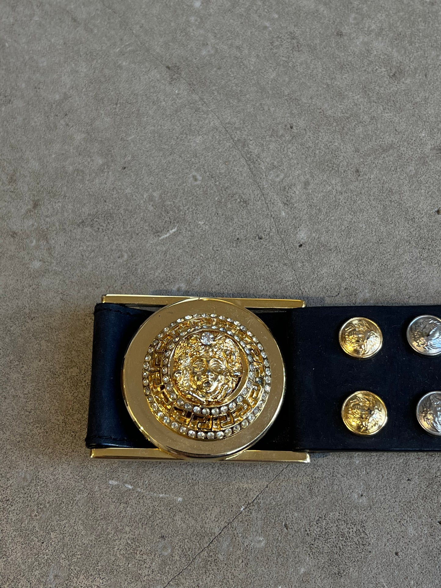 Versace Gold Medusa Head Belt Small