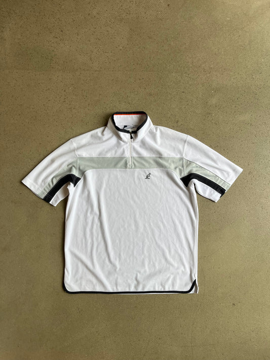 Australian Zip Tee White Size 52