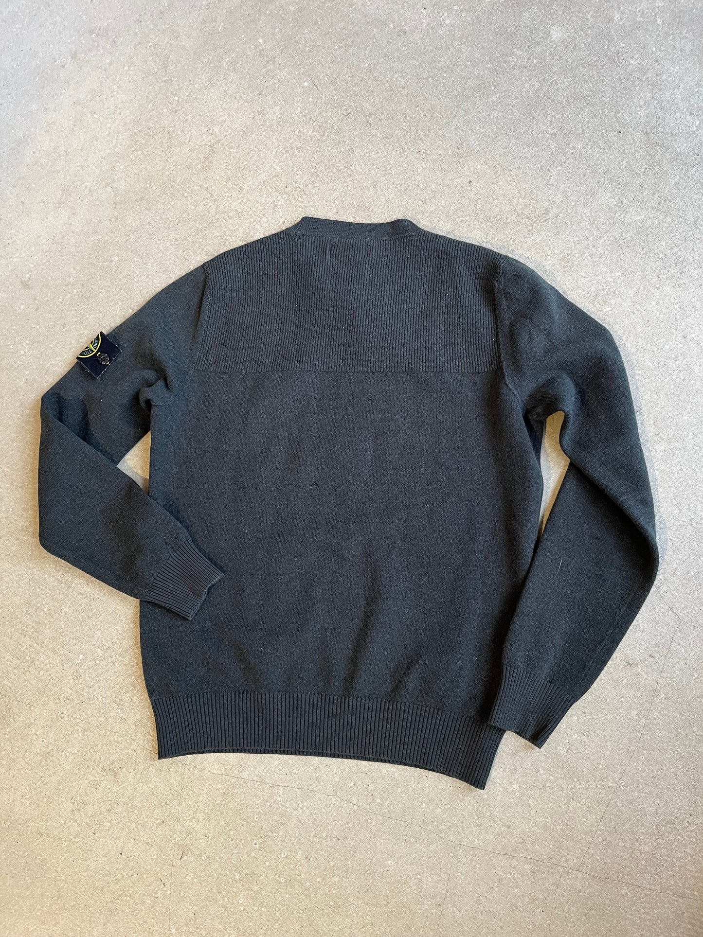 Stone Island Wool Sweater Small Green