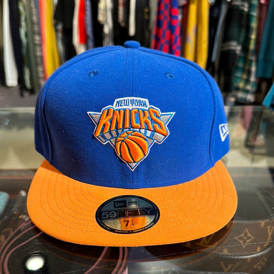 New Era Cap New York Knicks Orange Blue size 7 1/4