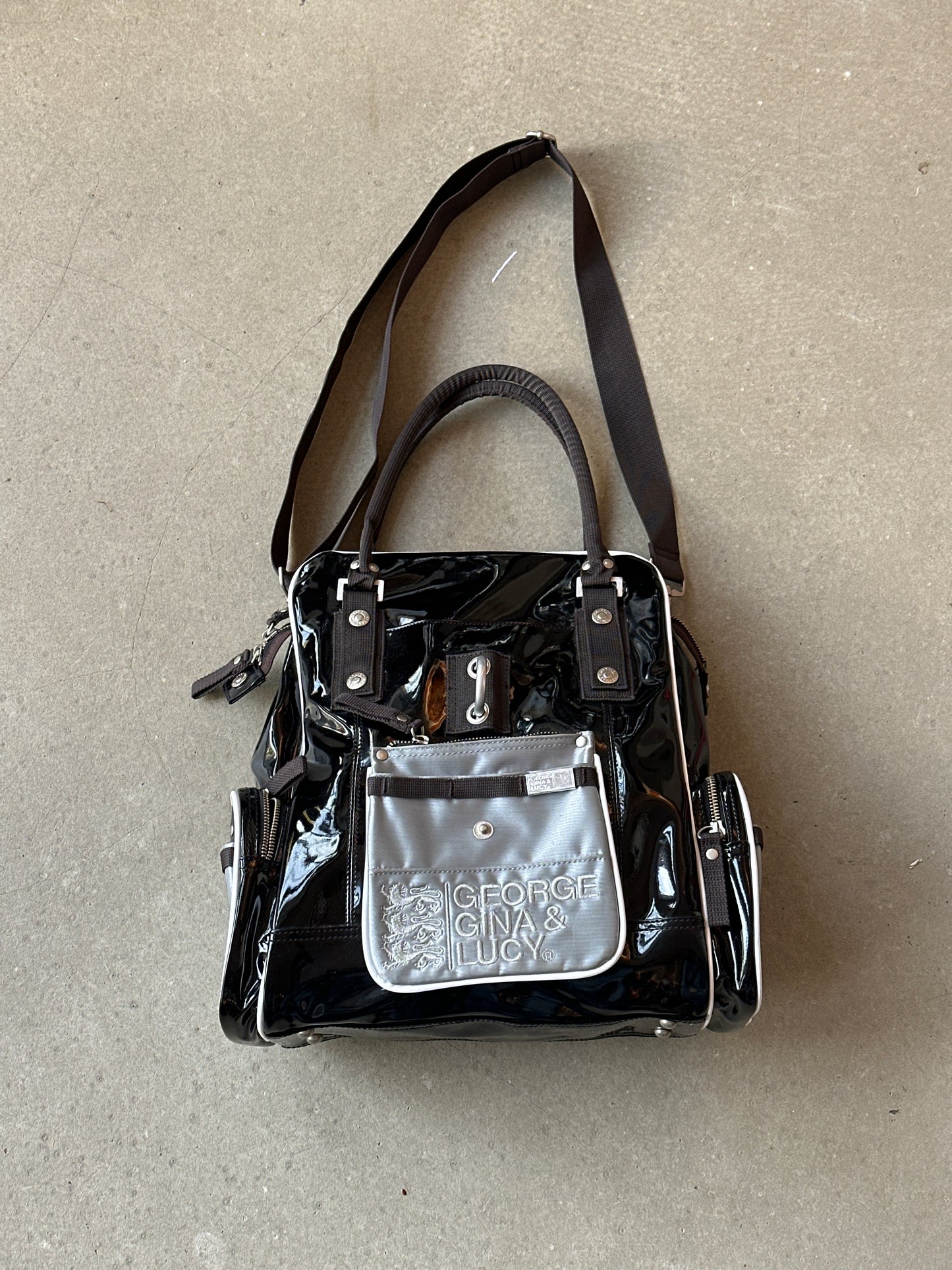 George Gina & Lucy Patent Leather Bag