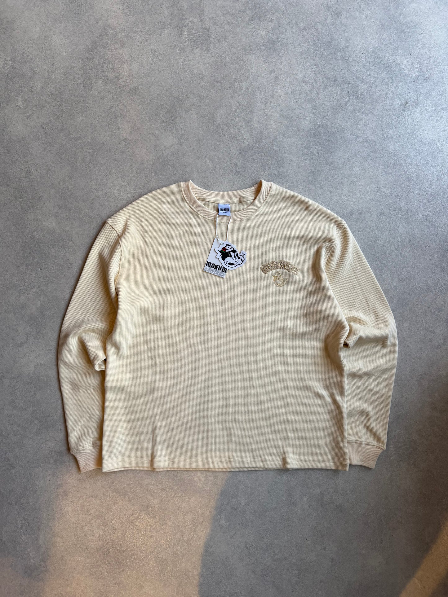 Basic Mokum Waffle Longsleeve Beige