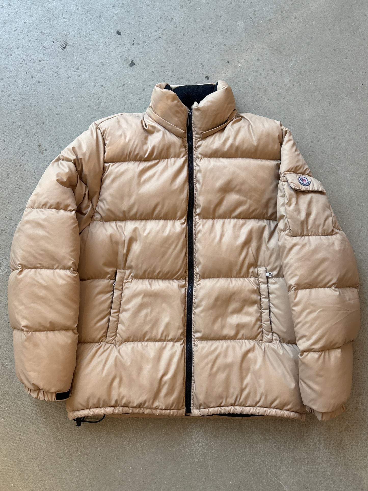 Moncler Hooded Puffer Brown L