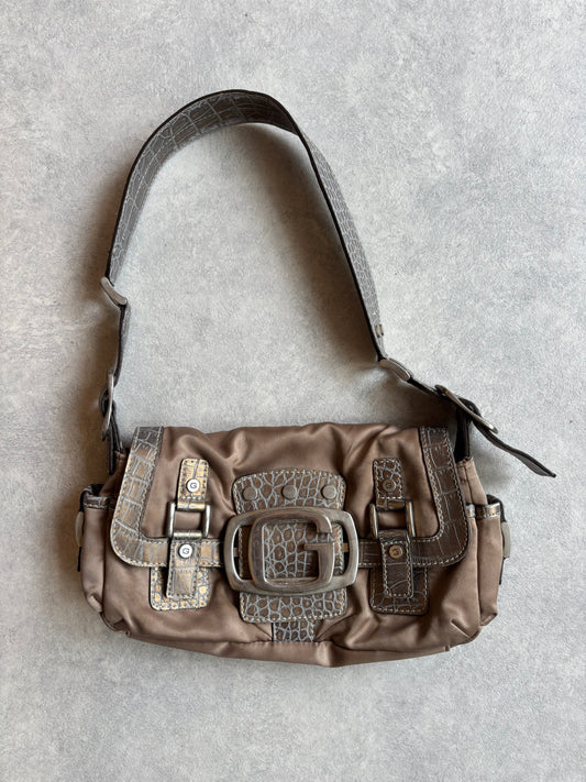 Guess G Buckle Bag Faux Croc