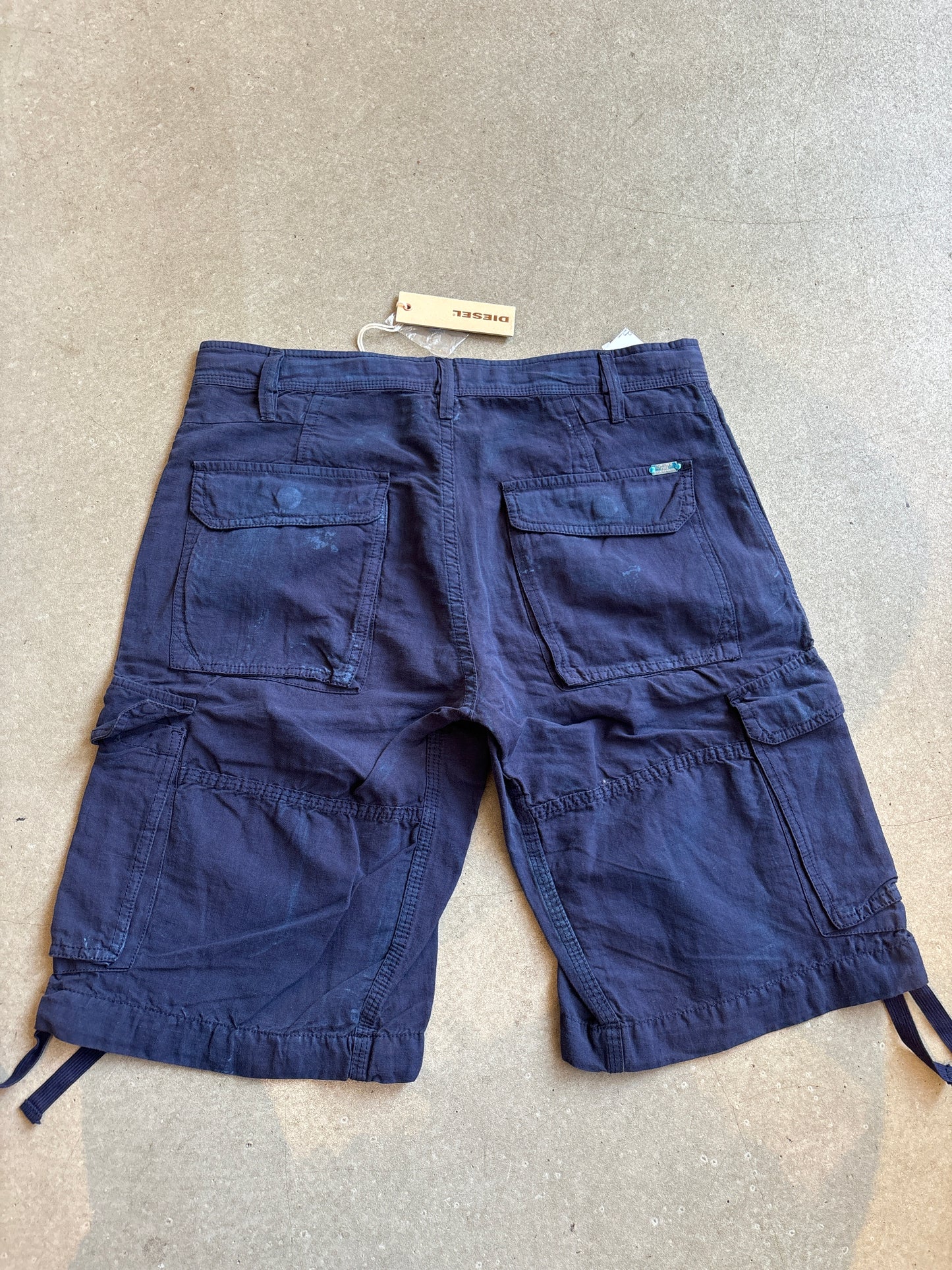 Diesel Navy Cotton Shorts 29