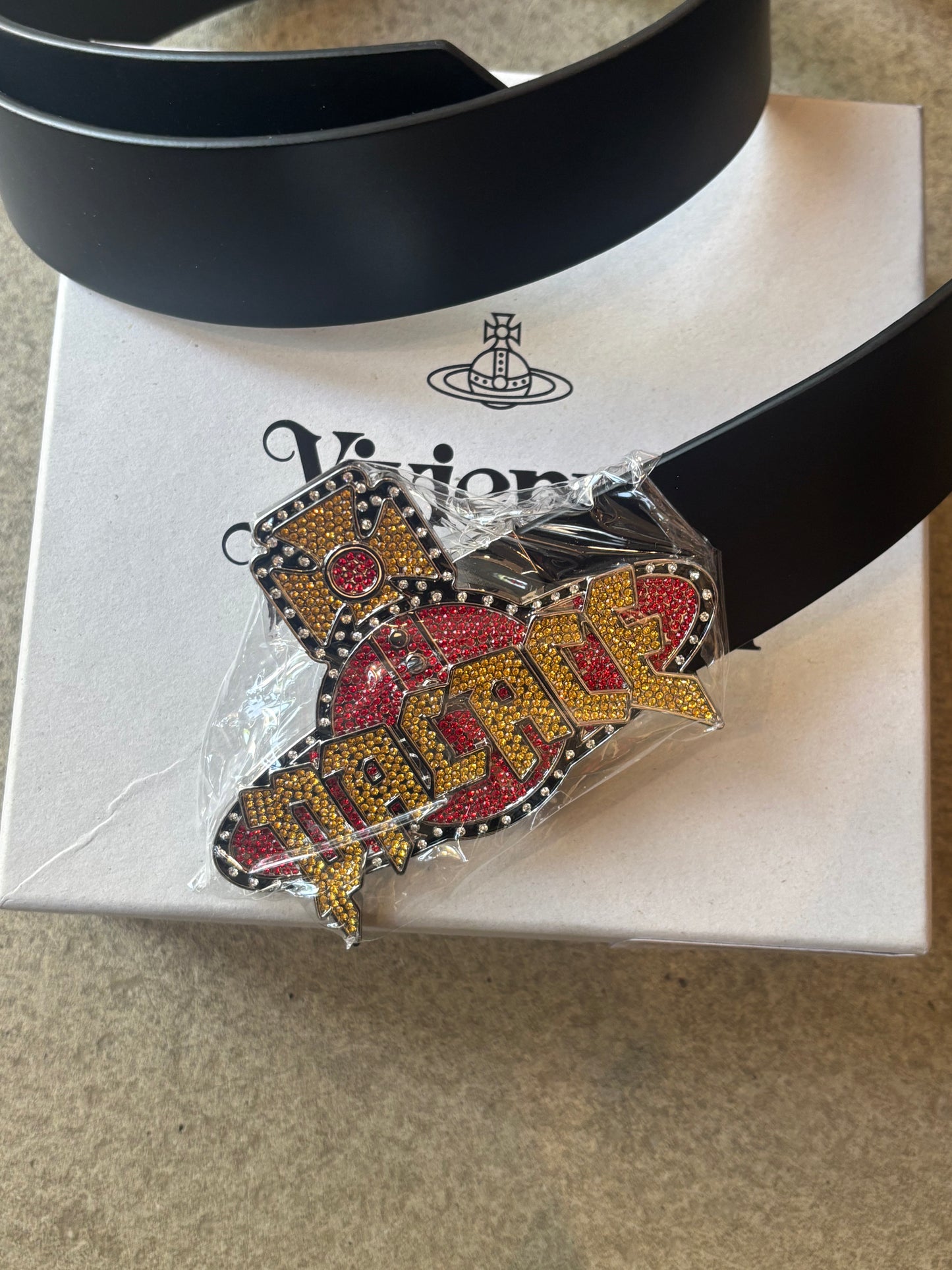 Palace x Vivienne Westwood Circus Diamante Belt in Black
