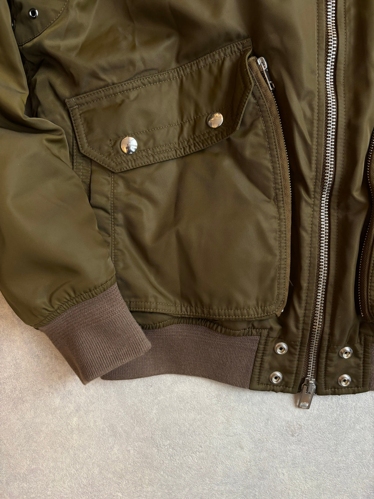 Diesel W-Louis Aviator Bomber Jacket Green XL