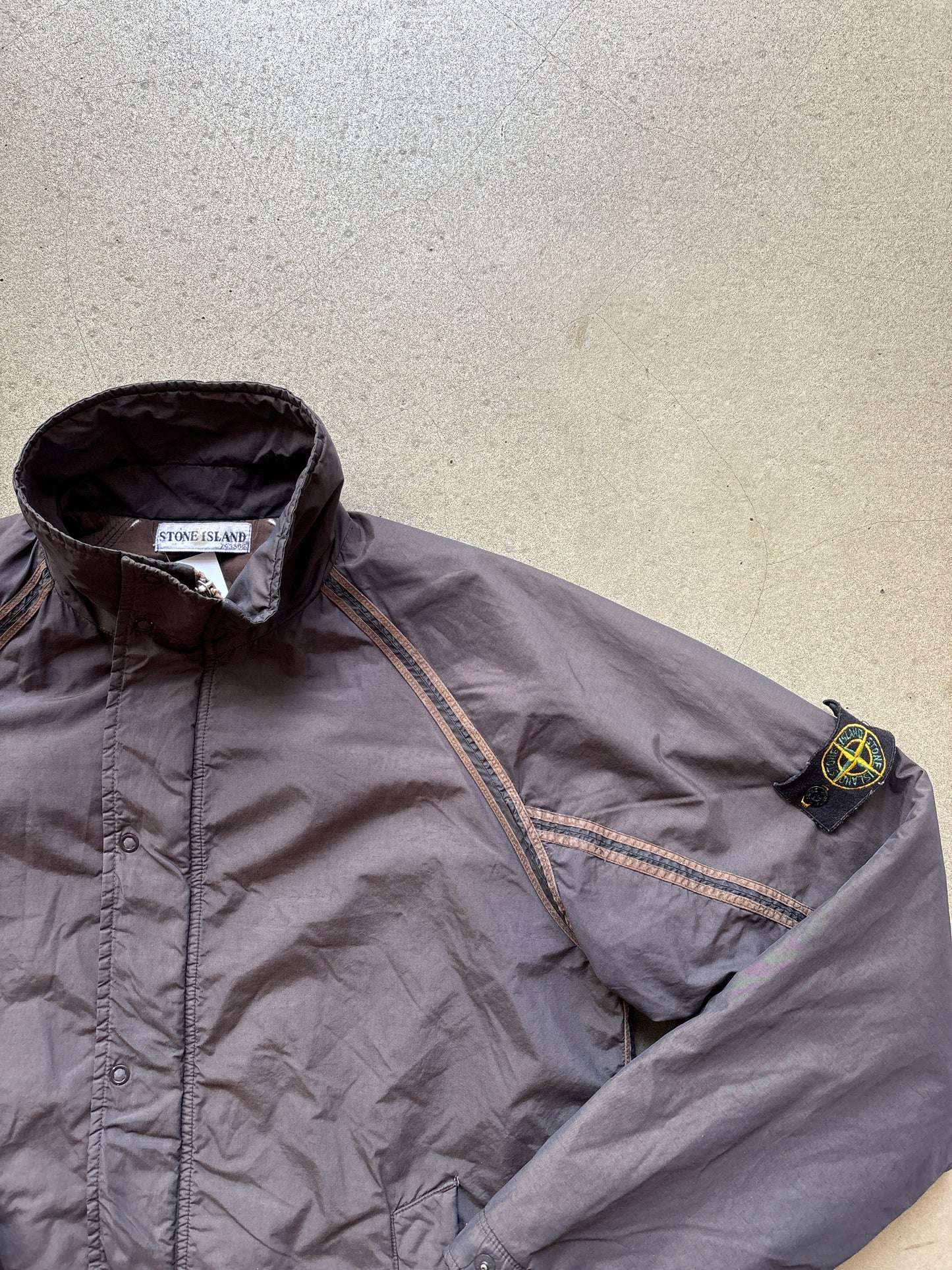 Stone Island Seamed Jacket Brown Medium